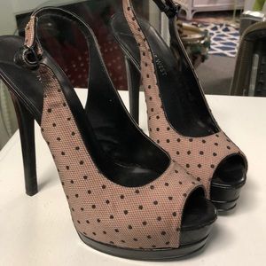 Nine West Open Toe Spiked High Heels